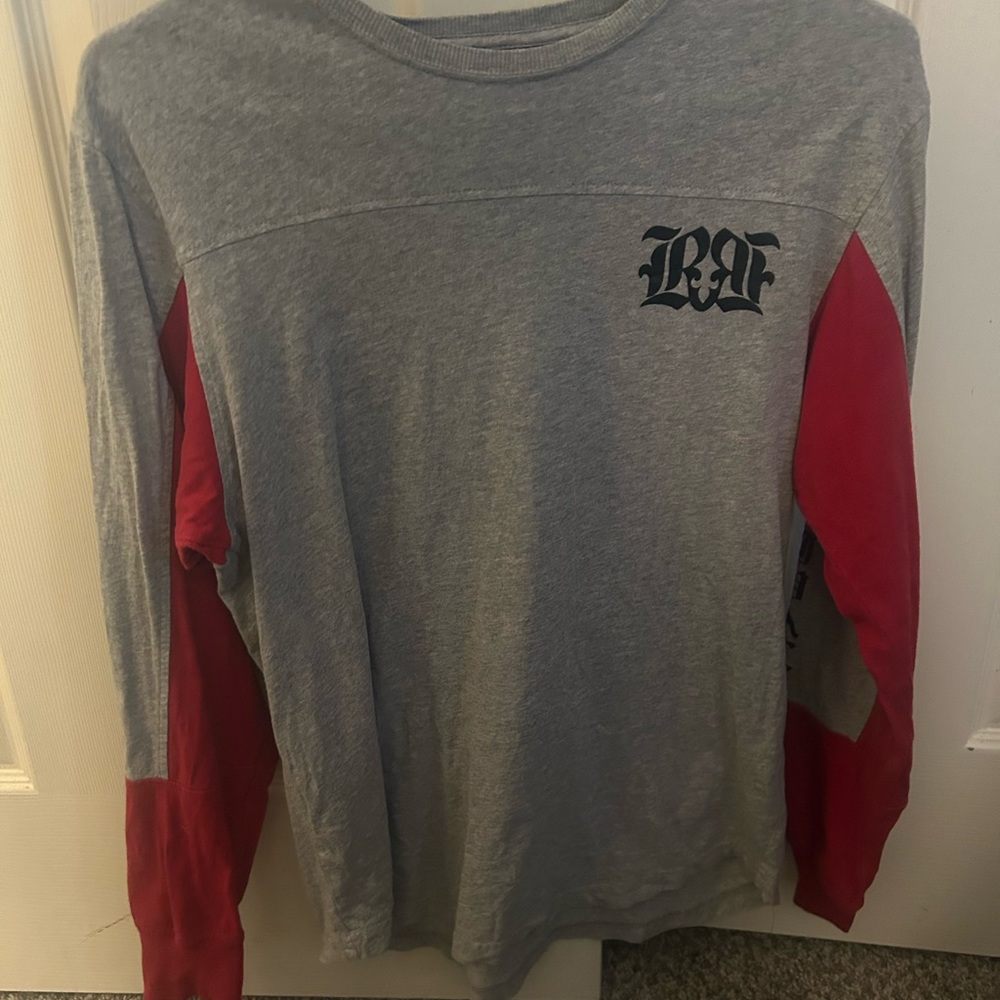 Men’s long sleeve rock, revival shirt, size medium